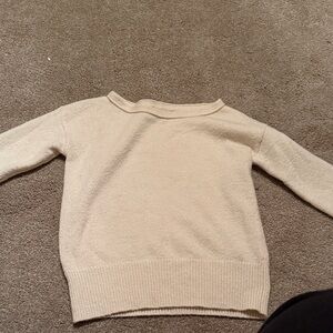 Banana Republic Cream Crew Neck Sweater
